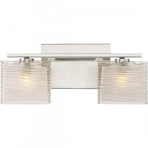 Quoizel WCP8602BN Westcap Vanity, 2-Light 120 Total Watts, Brushed Nickel