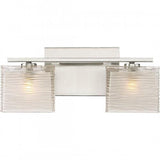 Quoizel WCP8602BN Westcap Vanity, 2-Light 120 Total Watts, Brushed Nickel