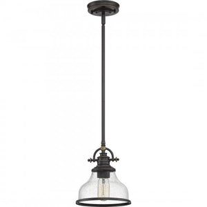 Quoizel GRTS1508PN Grant Mini pendant 1 light palladian bronze Mini Pendant