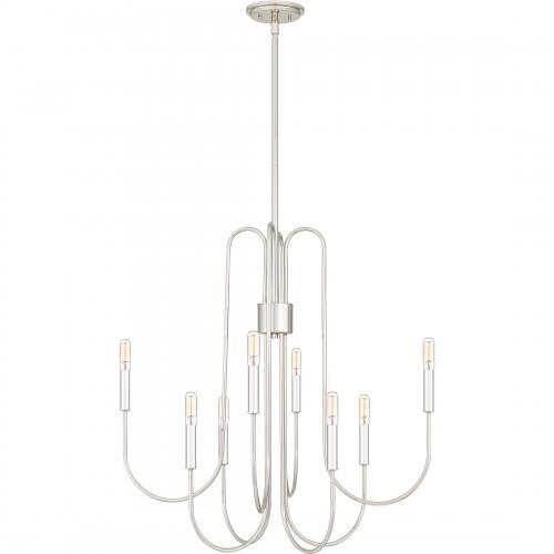 Quoizel CBR5028PK Cabry Chandelier 8 lights polished nickel Chandelier