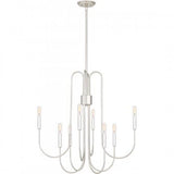 Quoizel CBR5028PK Cabry Chandelier 8 lights polished nickel Chandelier