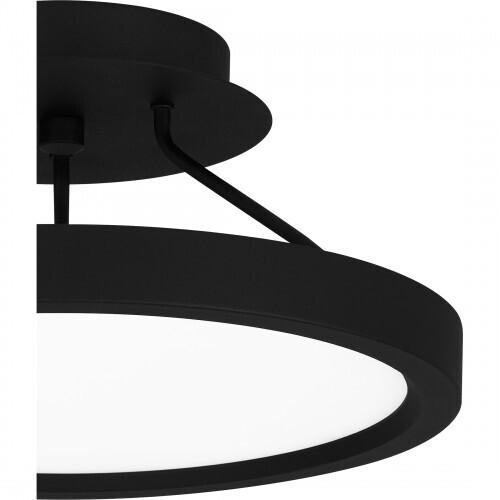 Quoizel OST1811EK Outskirts Semi flush led light earth black Semi-Flush Mount