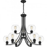 Quoizel PRUS5034MBK Pruitt Chandelier 9 light matte black Chandelier