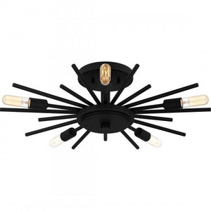 Quoizel QSF6158MBK Quoizel Semi-Flush Mount Semi flush 5 lights matte black Semi-Flush Mount