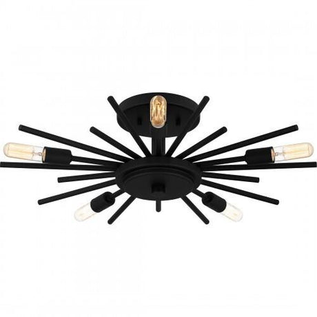 Quoizel QSF6158MBK Quoizel Semi-Flush Mount Semi flush 5 lights matte black Semi-Flush Mount