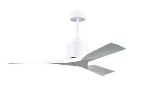 Matthews Fan NK-MWH-MWH-52 Nan 6-speed ceiling fan in Matte White finish with 52” solid matte white wood blades