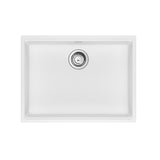 FRANKE MAG11023ADA-PWT-S Maris Undermount 25-in x 18.94-in Granite ADA Single Bowl Sink in Polar White In Polar White