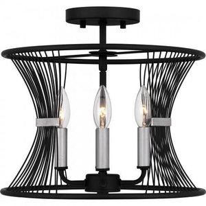 Quoizel LEI1714MBK Leiland Semi flush 4 lights matte black Semi-Flush Mount