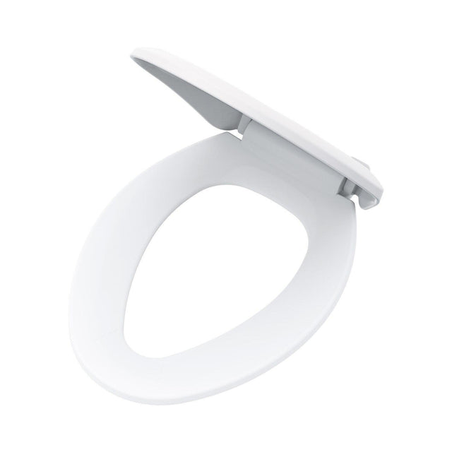 Gerber G0099216 White Adjustable Standard Elongated Toilet Seat With Cover