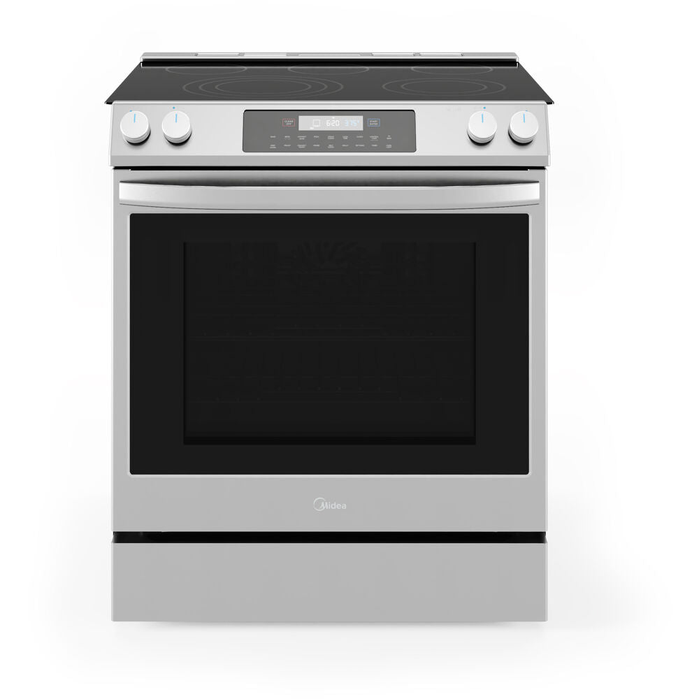 Midea MES30S2AST 6.3 CF / 30" Electric Range, Convection, Wi-Fi