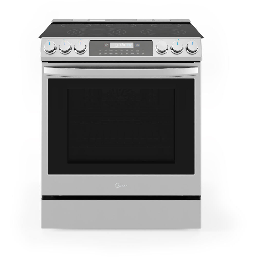 Midea MES30S4AST 6.3 CF / 30" Electric Range, Convection, Wi-Fi