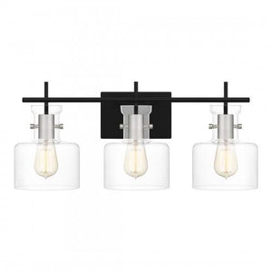 Quoizel PEN8622MBK Pensbury Bath 3 lights matte black. Bath