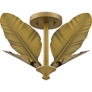Quoizel BAY1718AB Bayley Semi flush 4 lights aged brass Semi-Flush Mount
