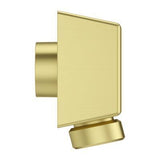 Shower Square Drop Elbow in Brushed Gold
