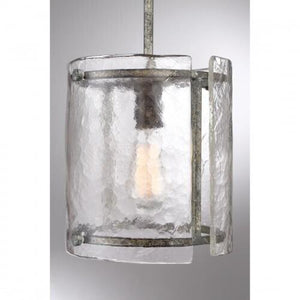 Quoizel FTS1509MM Fortress Mini pendant mottled silver Mini Pendant