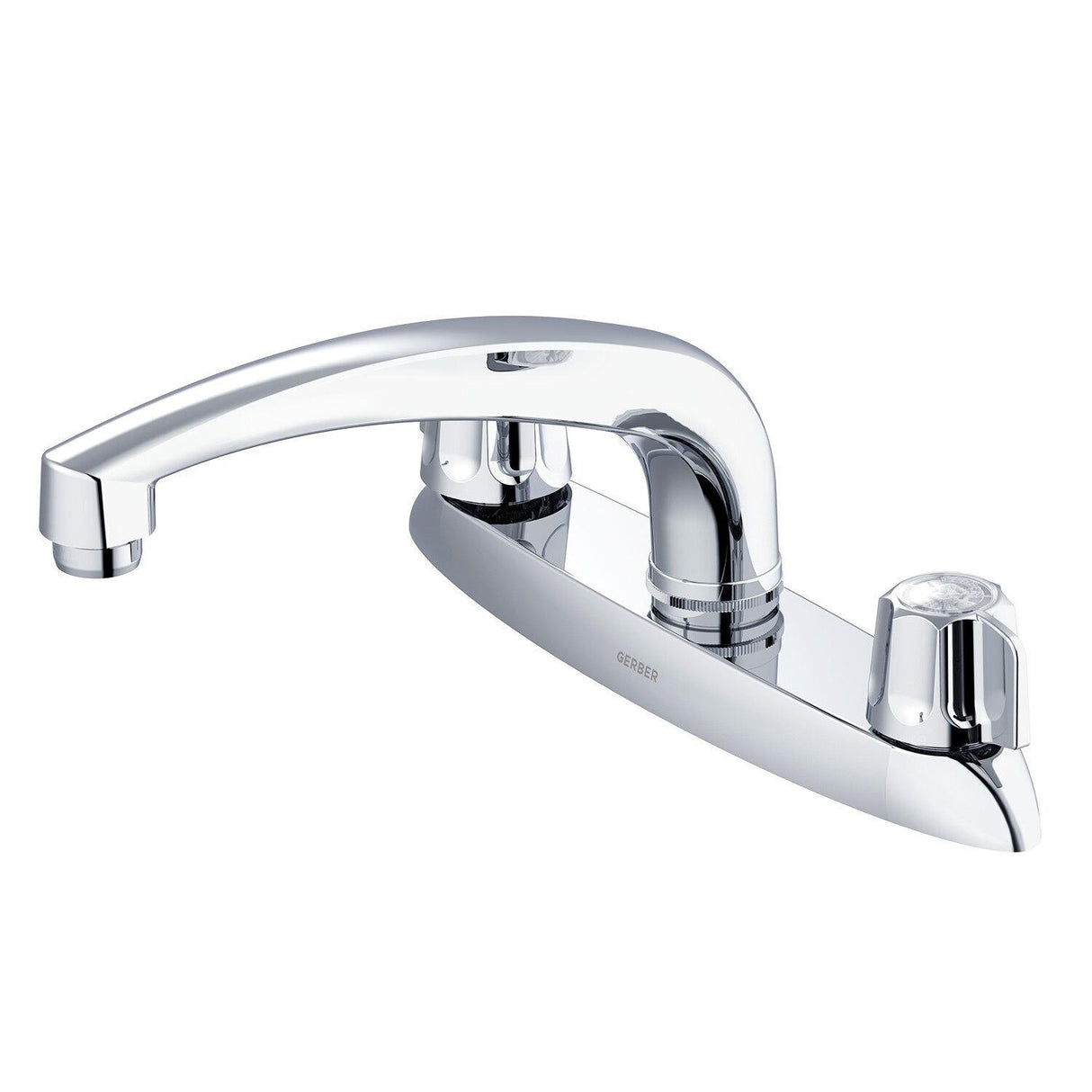 Gerber G0742116 Chrome Classics Two Handle Kitchen Faucet Deck Plate MOUNTED...
