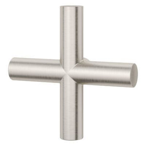 Tenet Single Cross Handle for Slide Bar Kit in Brushed Nickel