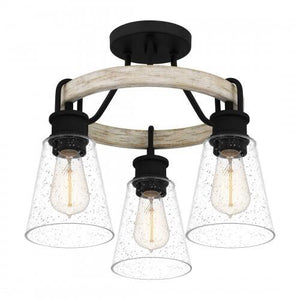 Quoizel KGB1718EK Kingsbridge Semi flush 3 lights earth black Semi-Flush Mount