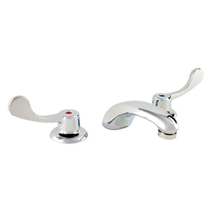 Gerber GC044154 Chrome Commercial Two Handle Widespread Lavatory Faucet W/ Wrist BL...