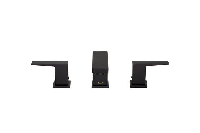 Gerber D304162BS Satin Black Mid-town Two Handle Widespread Lavatory Faucet