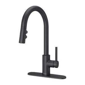 Pfister Black Stellen 1-handle Pull Down Kitchen Faucet LG529-SAB