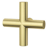 Tenet Single Shower Cross Handle in Brushed Gold