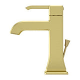 Park Avenue Single Control 4" Centerset Bathroom Faucet in Brushed Gold