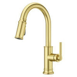 Pfister Brushed Gold 1-handle Pull-down Kitchen Faucet