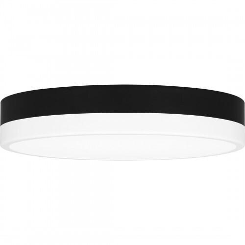Quoizel WLN1611MBKW Weldin Flush mount led matte black white Flush Mount
