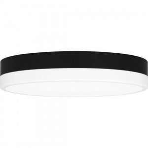 Quoizel WLN1611MBKW Weldin Flush mount led matte black white Flush Mount