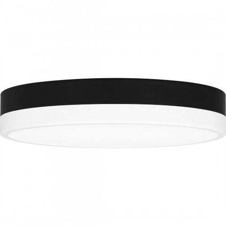 Quoizel WLN1611MBKW Weldin Flush mount led matte black white Flush Mount