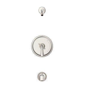 Gerber G00G9153LSBNTC Brushed Nickel Viper Single Handle Tub & Shower Trim Kit & TREYSTA(...