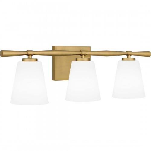 Quoizel BID8623AB Brindley Bath 3 lights aged brass Bath Light