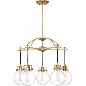 Quoizel SDL5005WS Sidwell 5 light chandelier weathered brass Chandelier