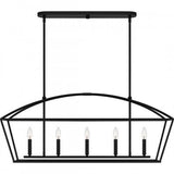 Quoizel COB540MBK Concho Bay Island 5 lights matte black Island Light