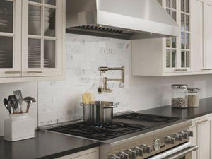 Pfister Polished Nickel 2-handle Pot Filler Faucet GT533-PFD