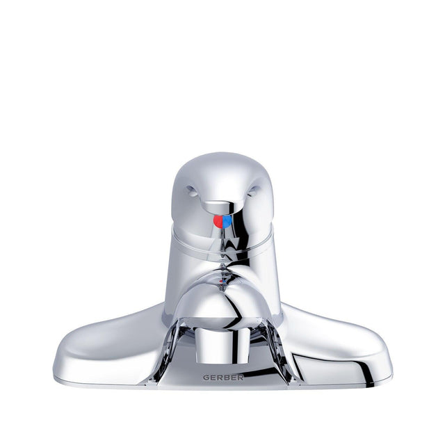 Gerber G0040113 Chrome Maxwell Single Handle Lavatory Faucet Less Drain 1.2GPM