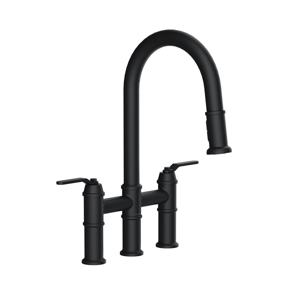 Gerber D434437BB Kinzie Two Handle Pull-down Bridge Faucet - Brushed Bronze