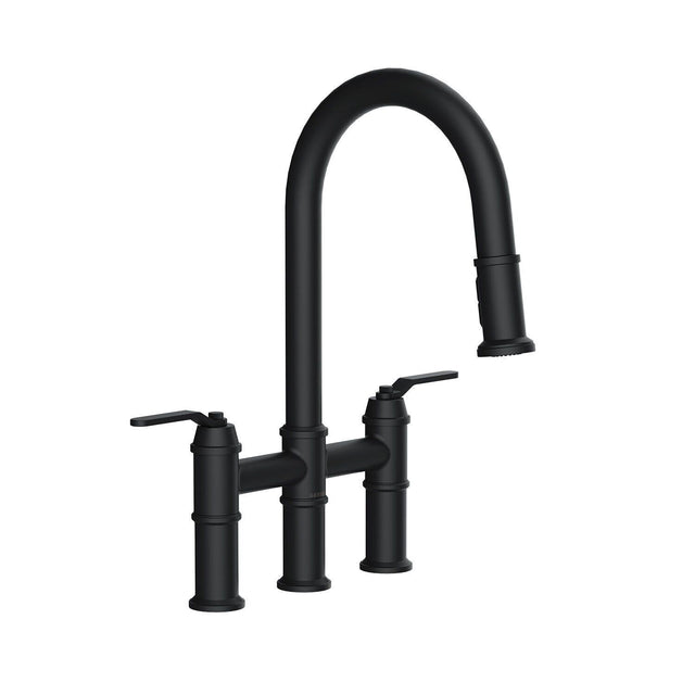 Gerber D434437BB Kinzie Two Handle Pull-down Bridge Faucet - Brushed Bronze