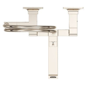 Pfister Polished Nickel Wall Mount Tub Filler Without Handles LG6-3VRVD