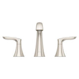 Weller 2-Handle 8 in. Widespread Bathroom Faucet in Brushed Nickel
