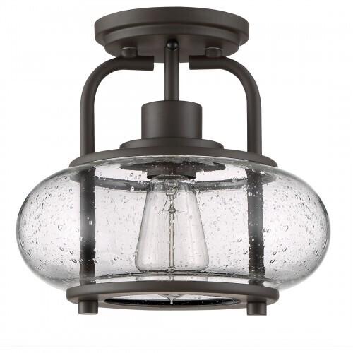 Quoizel TRG1710OZ Trilogy Semi flush 1 light old brnz Semi-Flush Mount