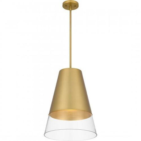 Quoizel PRG1514BRG Peregrine Mid pendant 1 light brushed gold Mini Pendant