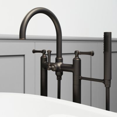 Pfister Tuscan Bronze Tisbury Free Standing Tub Filler LG6-1TBY