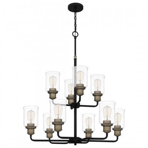 Quoizel COX5030MBK Cox Chandelier 10 lights matte black Chandelier