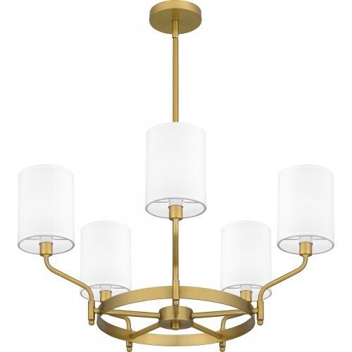 Quoizel PKN5025AB Parkington Chandelier 5 lights aged brass Chandelier