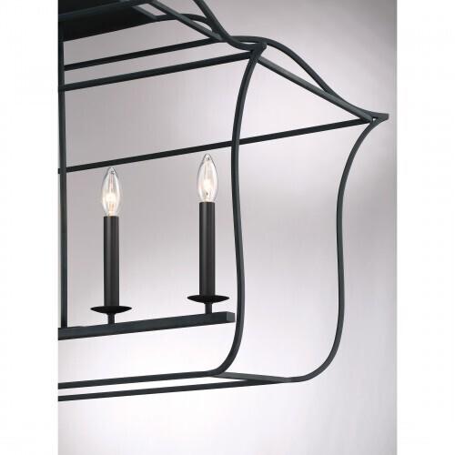 Quoizel GLY648BA Gallery 6 light island ryl ebony Island Light