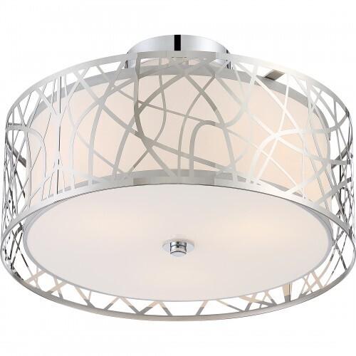 Quoizel PCAE1715C Abode Semi flush plsh chrm 15"d Semi-Flush Mount