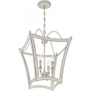 Quoizel SUM5216AWH Summerford Foyer 4 light antique white Pendant