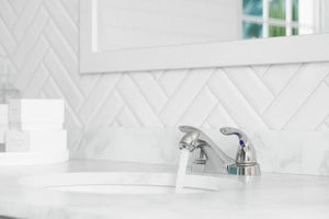 Pfister Polished Chrome Pfirst Series Centerset Bath Faucet LG143-6100
